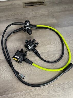 Scuba Regulator Set with travel bag.